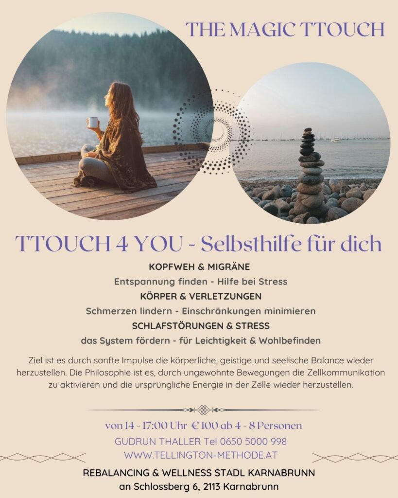 TTOUCH 4 YOU Selbsthilfe für dich!